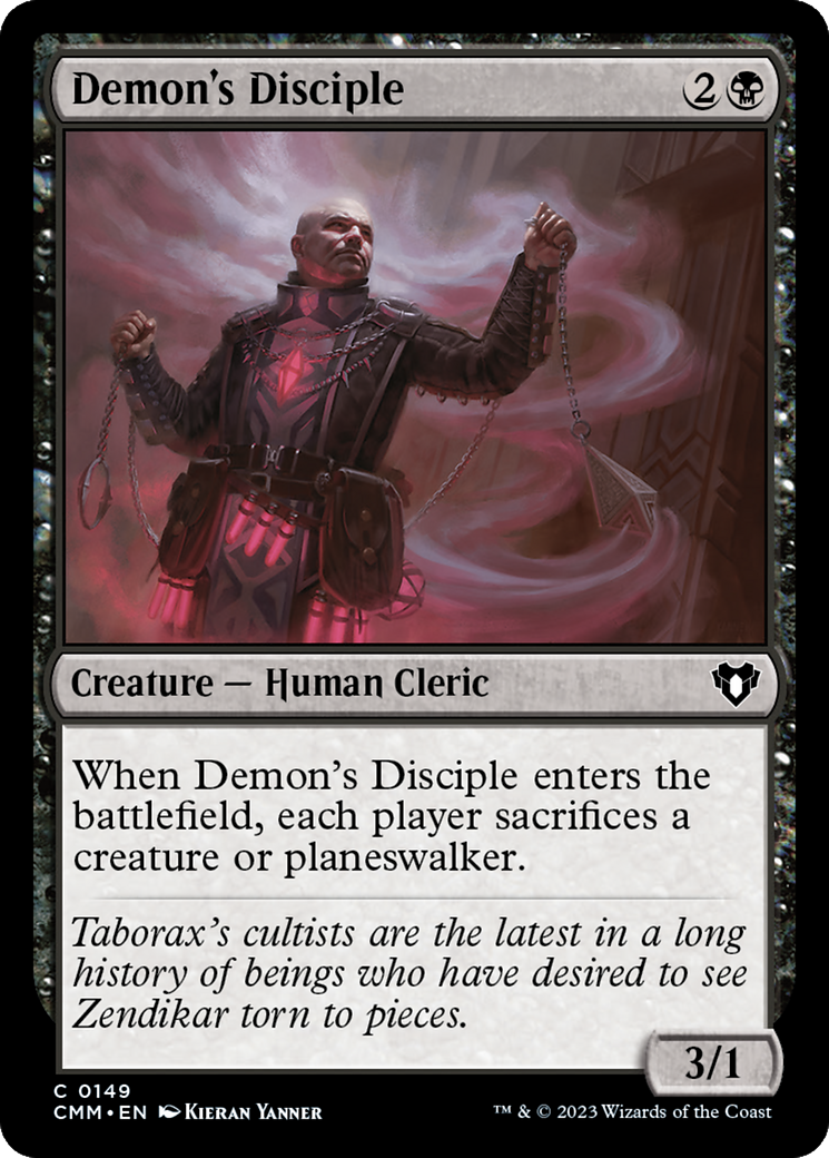 Demon's Disciple (CMM-149) - Commander Masters