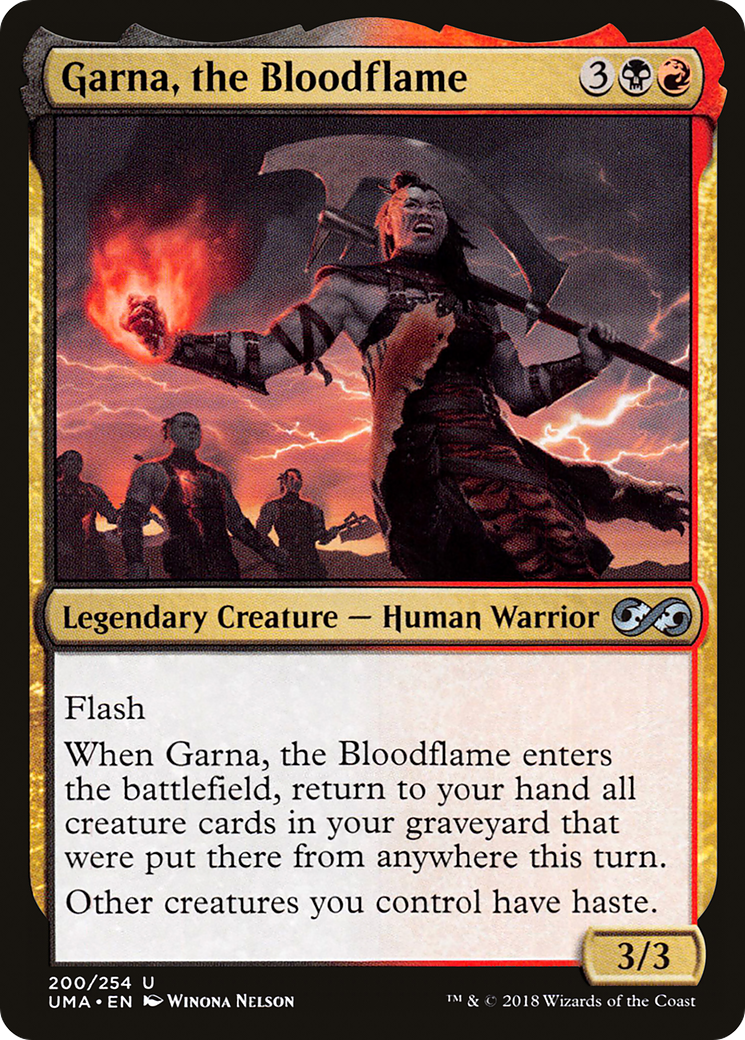 Garna, the Bloodflame (UMA-200) - Ultimate Masters Foil