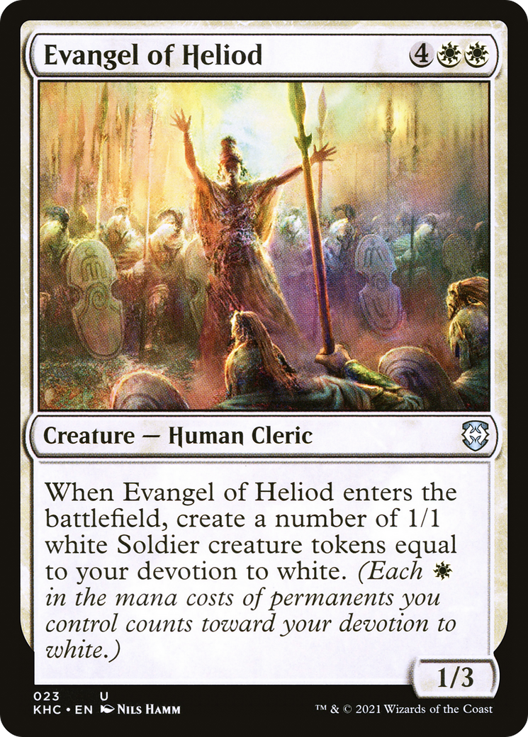 Evangel of Heliod (KHC-023) - Kaldheim Commander