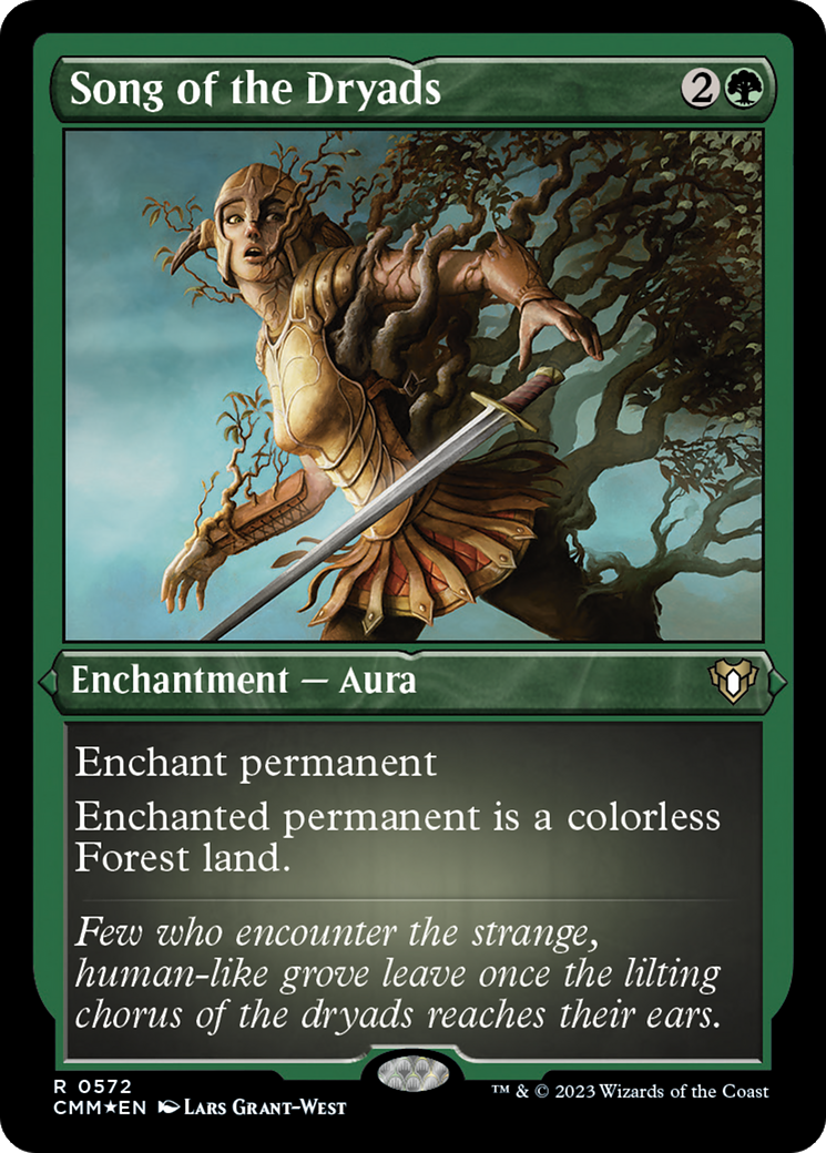 Le Chant des Dryades (CMM-572) - Commander Masters Etched Foil 