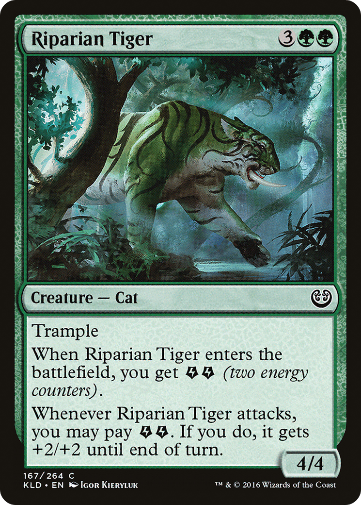 Tigre riverain (KLD-167) - Kaladesh Foil 