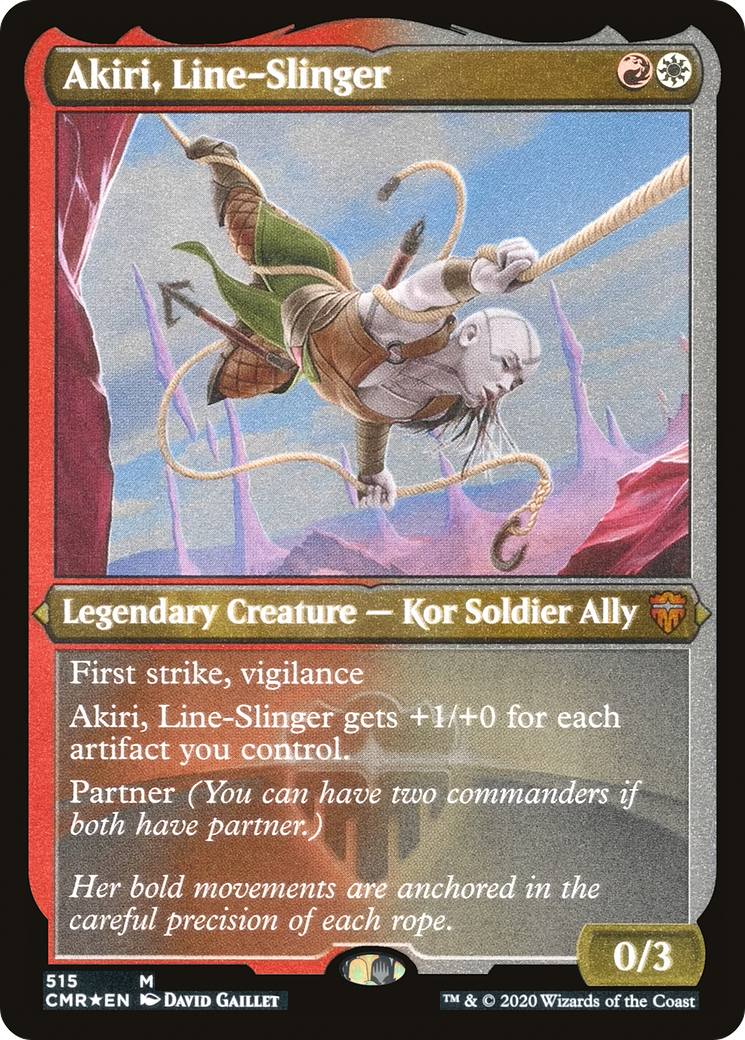 Akiri, Lanceur de lignes (CMR-515) - Commander Legends Etched Foil 