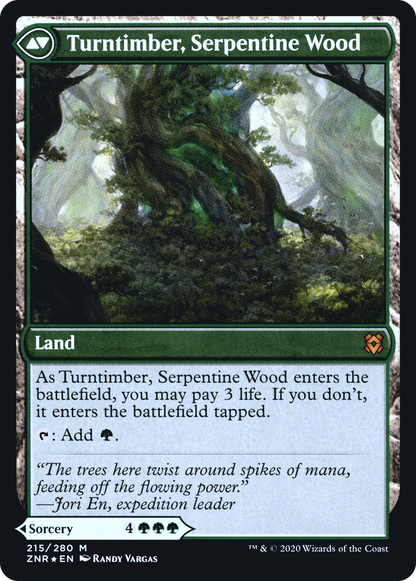 Symbiose du bois tournant // Bois tournant, bois serpentin (PZNR-215S) - Zendikar Rising Promos Foil 