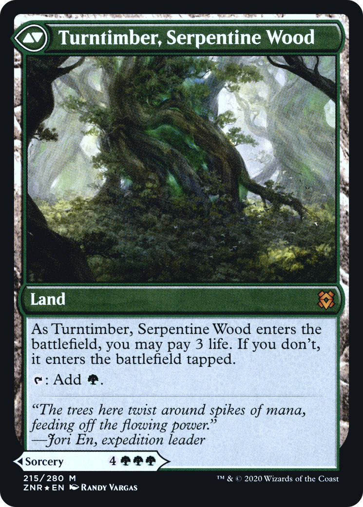 Symbiose du bois tournant // Bois tournant, bois serpentin (PZNR-215S) - Zendikar Rising Promos Foil 