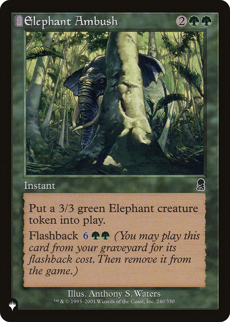 Elephant Ambush (LIST-240/350) - The List: (tombstone)