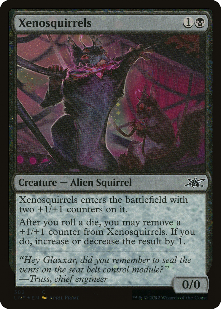 Xenosquirrels (Galaxy Foil) (UNF-382) - Unfinity Foil