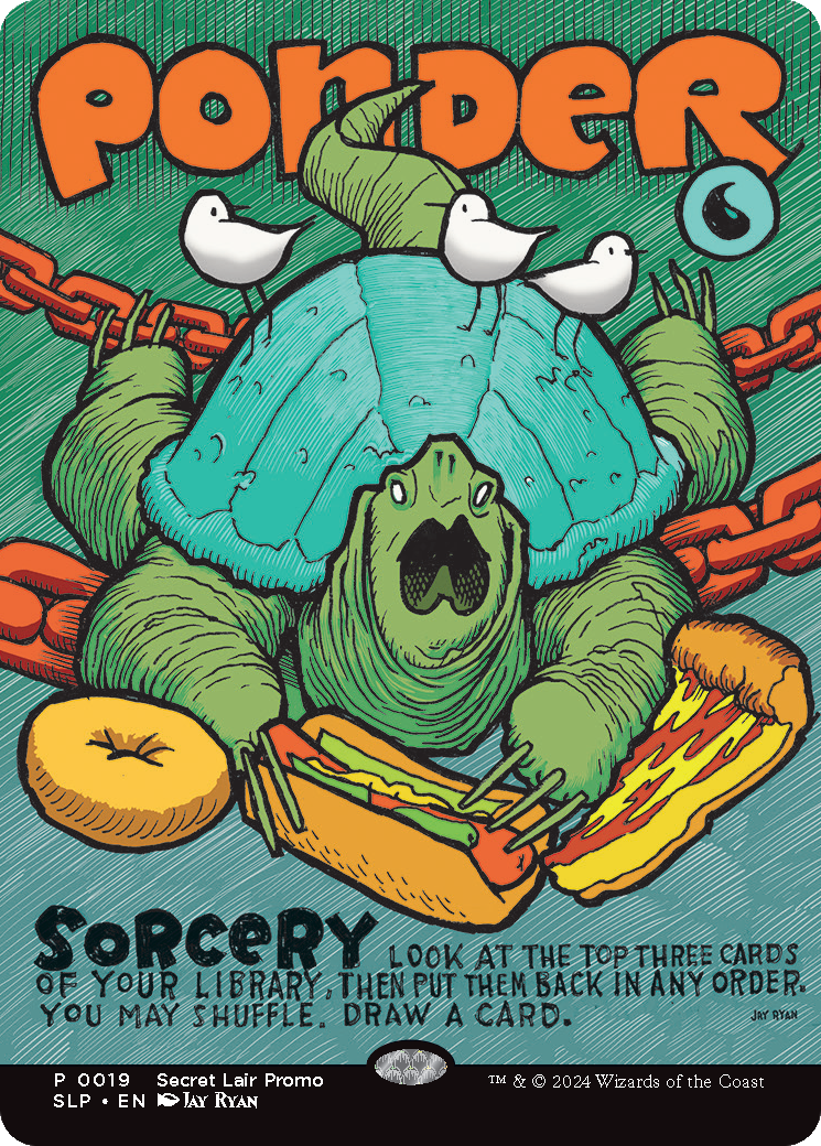 Ponder (SLP-019) - Secret Lair Showdown: (borderless) (Borderless)