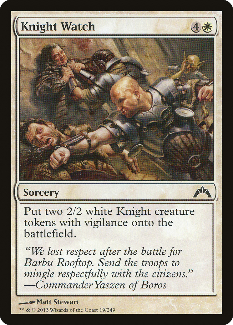 Montre de chevalier (GTC-019) - Gatecrash Foil 