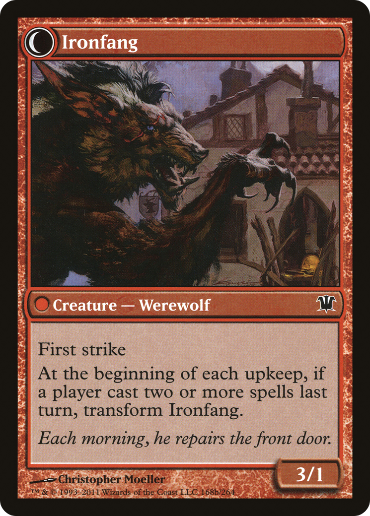 Village Ironsmith // Ironfang (ISD-168) - Innistrad: (Double Faced Transform) Foil