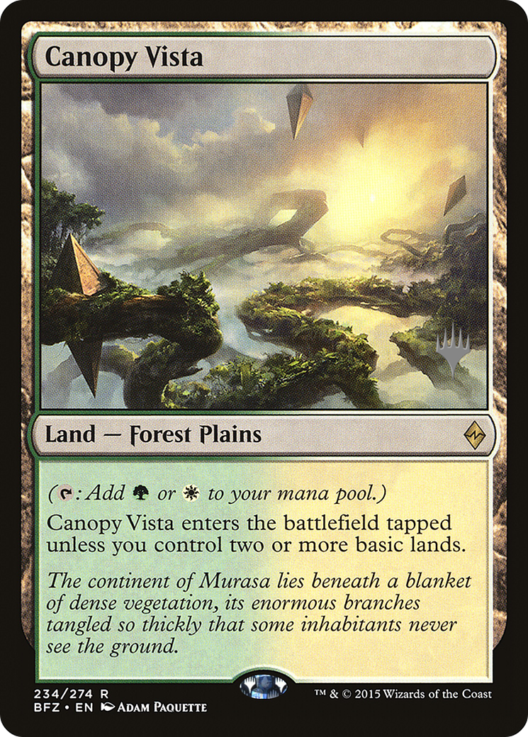 Canopy Vista (PBFZ-234P) - Promotions Battle for Zendikar