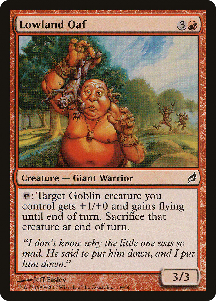 Lowland Oaf (LRW-184) - Lorwyn Foil 