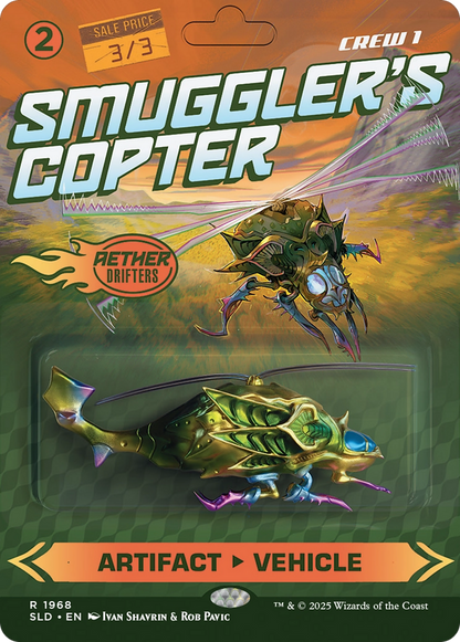 Smuggler's Copter // Smuggler's Copter (SLD-1968) - Secret Lair Drop (Borderless) Foil