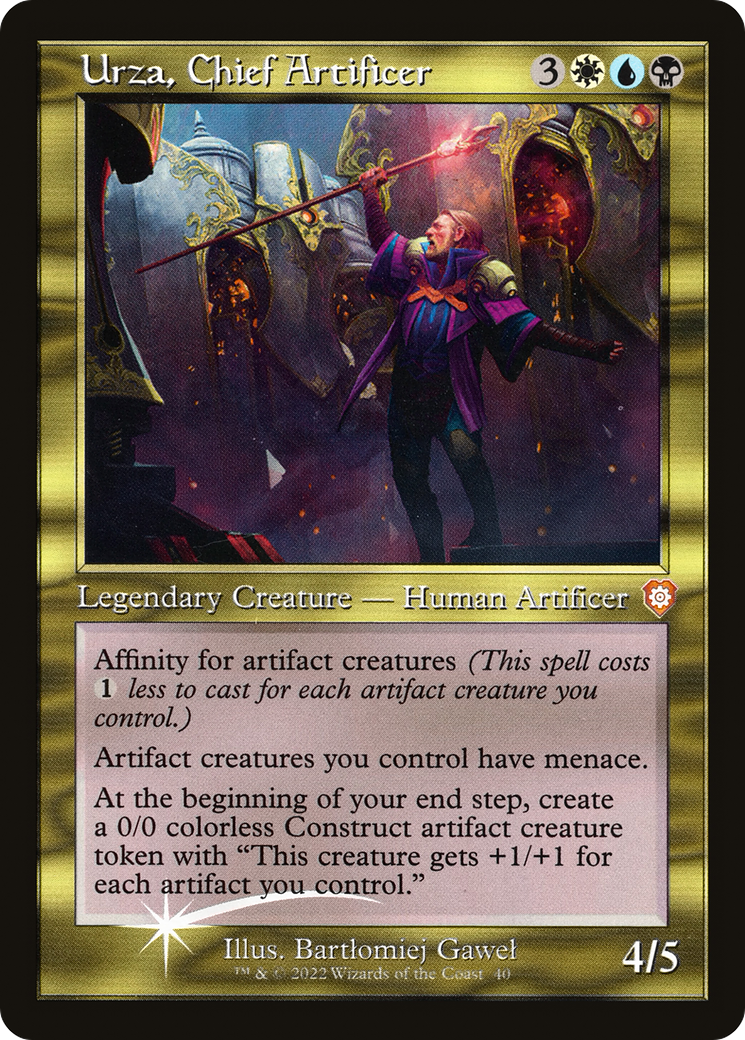 Urza, chef artificier (BRC-040) - Le commandant de guerre des frères, feuille gravée 