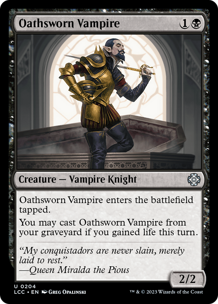 Vampire assermenté (LCC-204) - Commandant des Cavernes perdues d'Ixalan 