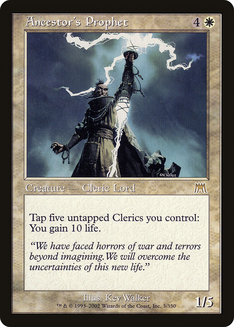Prophète des ancêtres (ONS-003) - Onslaught Foil 