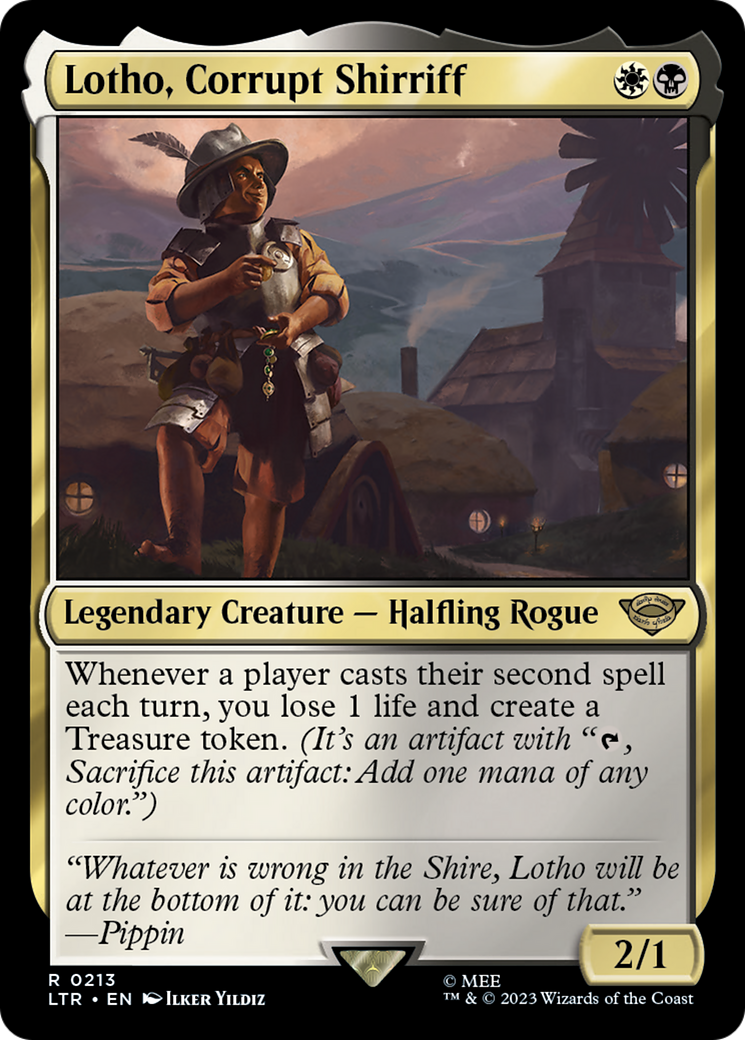 Lotho, Corrupt Shirriff (LTR-213) - The Lord of the Rings: Tales of Middle-earth Foil
