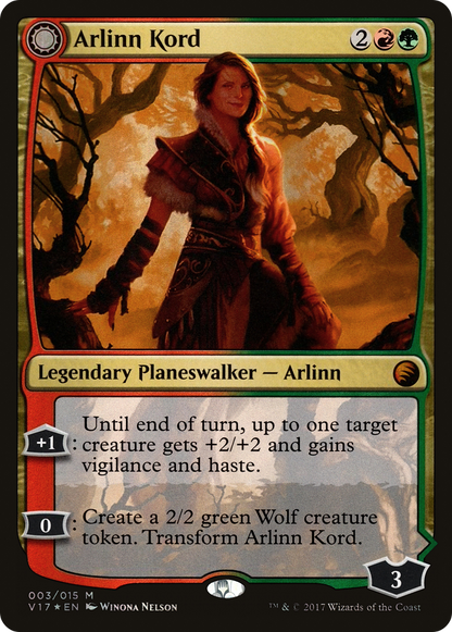 Arlinn Kord // Arlinn, embrassée par la Lune (V17-003) - From the Vault : Transformation : (Transformation double face) Foil 