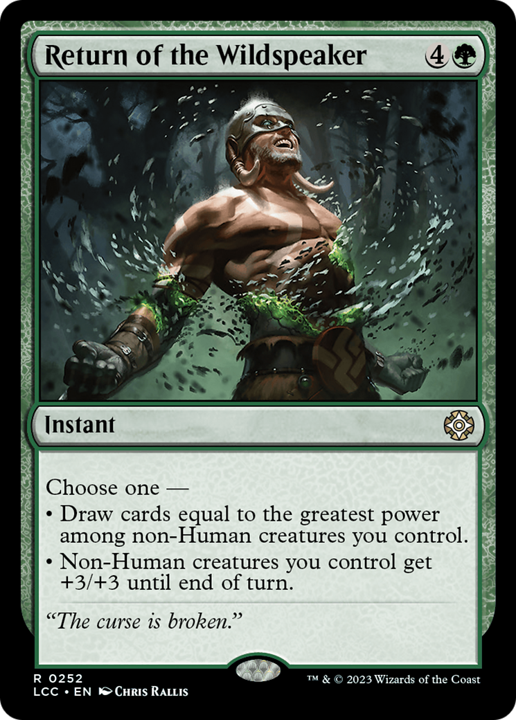 Le Retour du Parleur Sauvage (LCC-252) - Commandant des Cavernes Perdues d'Ixalan 