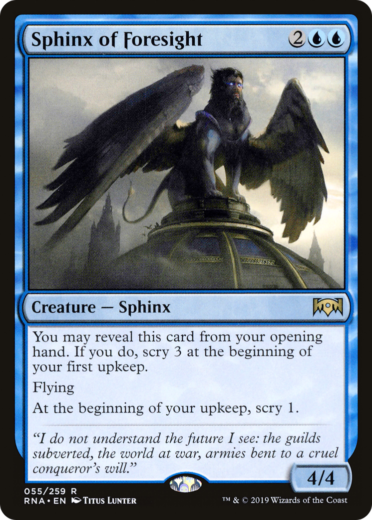 Sphinx de la Prévoyance (RNA-055) - Allégeance de Ravnica