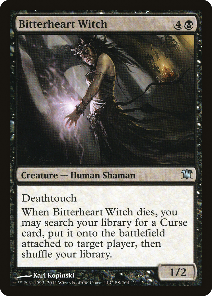 Bitterheart Witch (ISD-088) - Innistrad