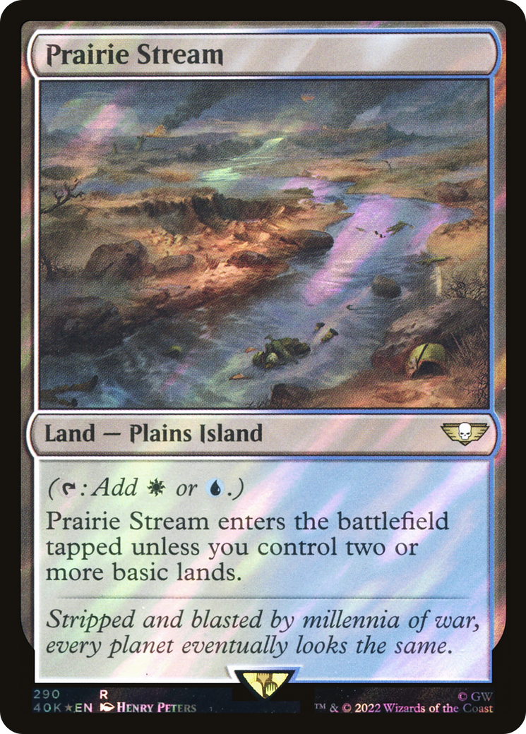 Prairie Stream (Surge Foil) (40K-290★) - Warhammer 40,000 Commander Foil