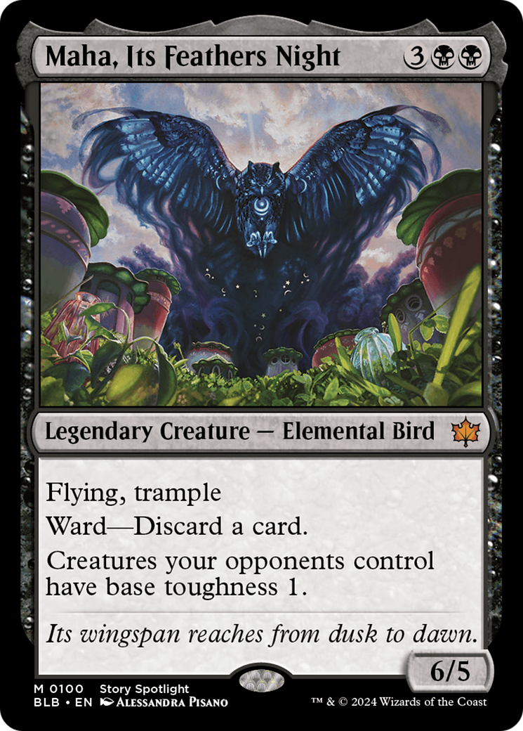 Maha, la nuit de ses plumes (BLB-100) - Bloomburrow 