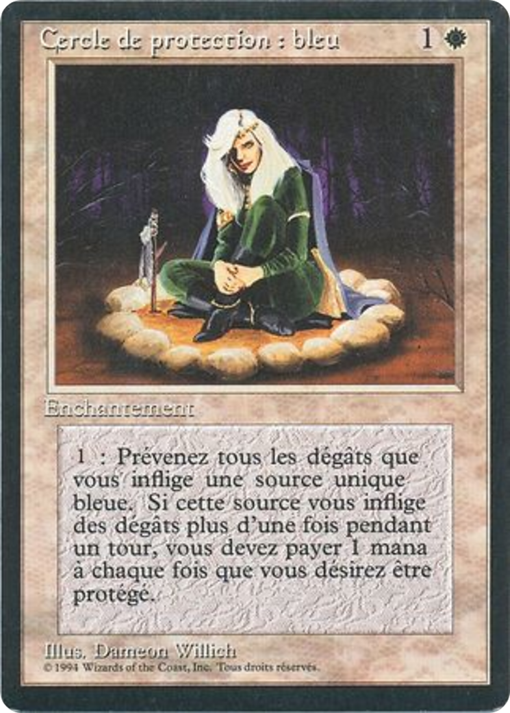 Circle of Protection: Blue (FBB-) - Foreign Black Border