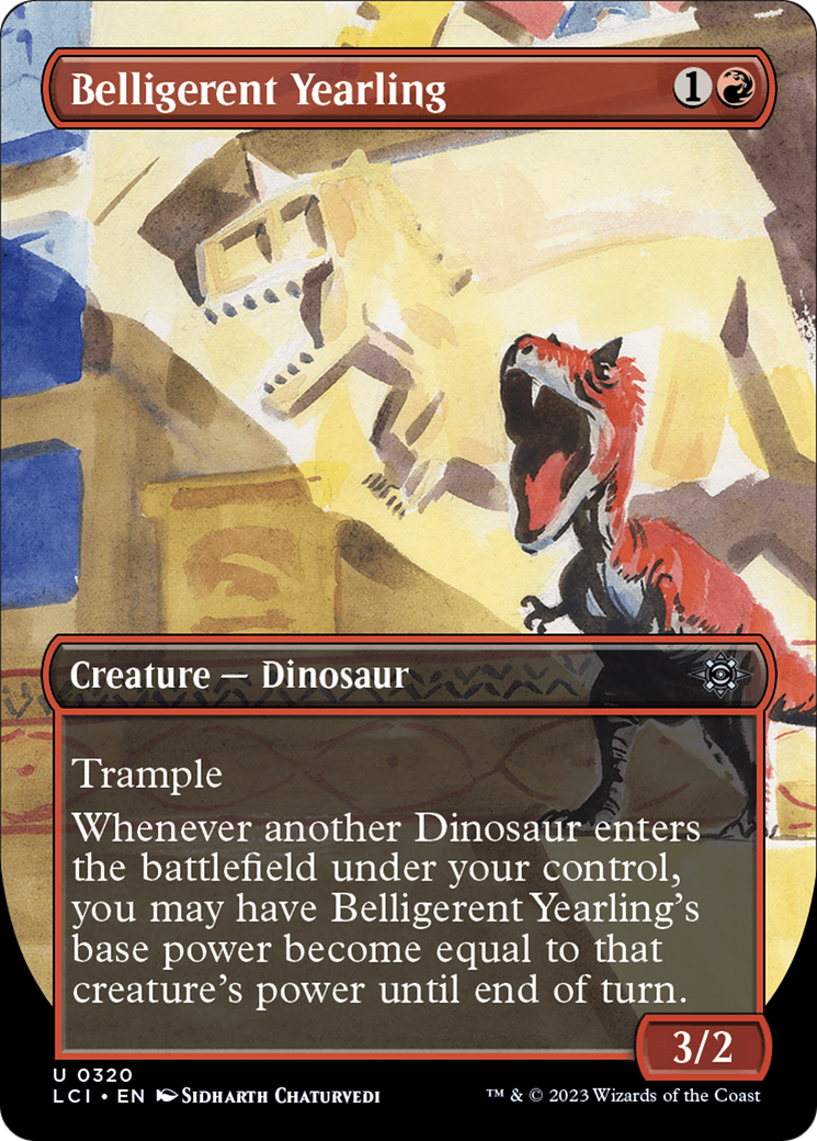 Belligerent Yearling (Borderless) (LCI-320) - The Lost Caverns of Ixalan (Borderless)