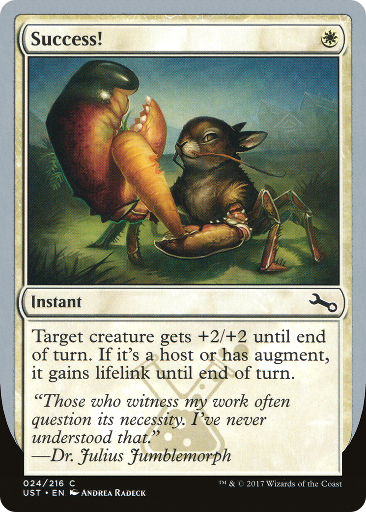 Succès ! (UST-024) – Feuille instable 
