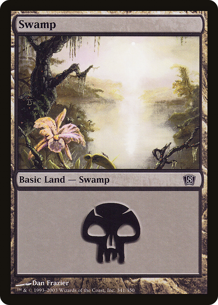 Swamp (341) (8ED-341★) - Eighth Edition Foil