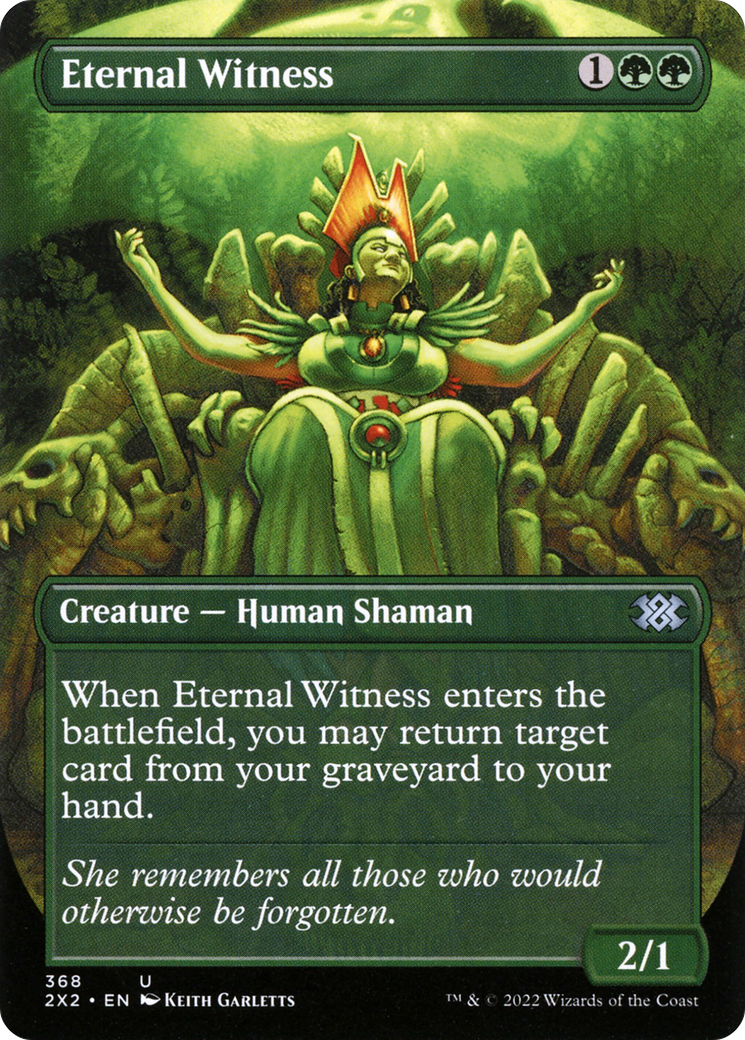 Eternal Witness (Borderless) (2X2-368) - Double Masters 2022 (Borderless) Foil
