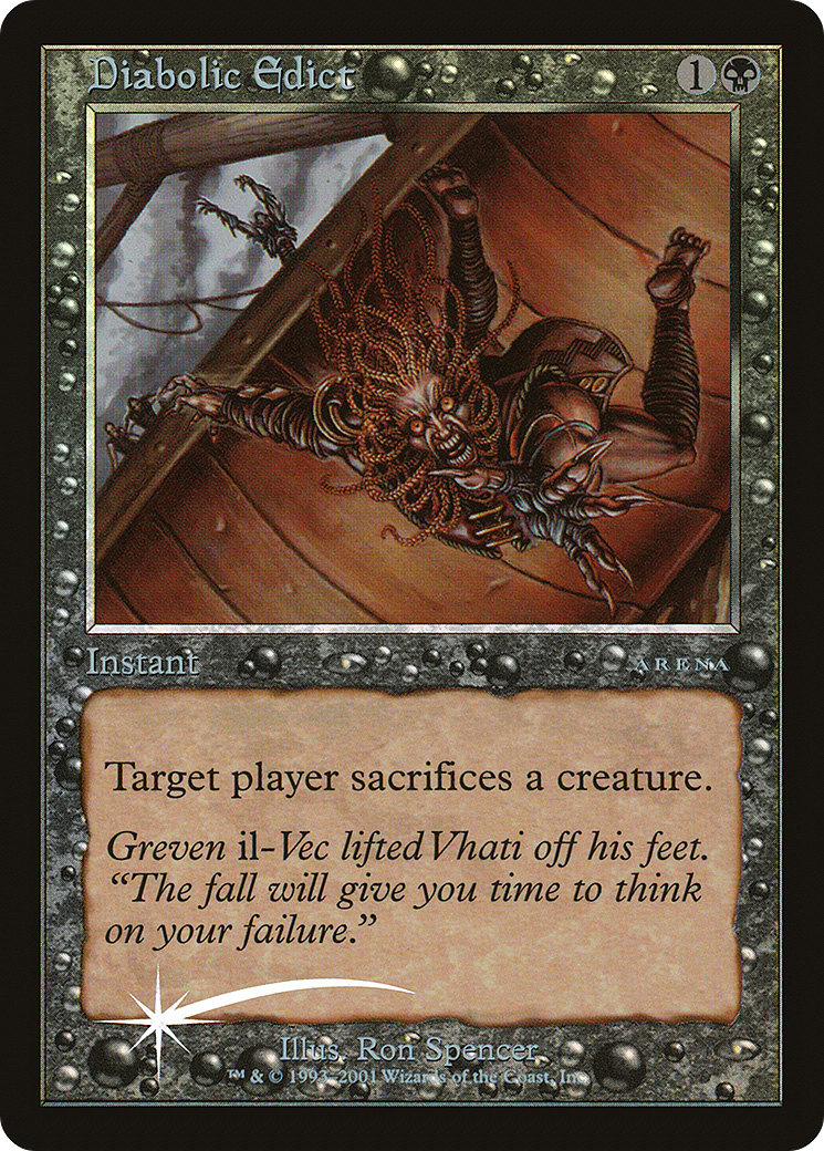 Édit diabolique (PAL01-010) - Arena League 2001 Foil