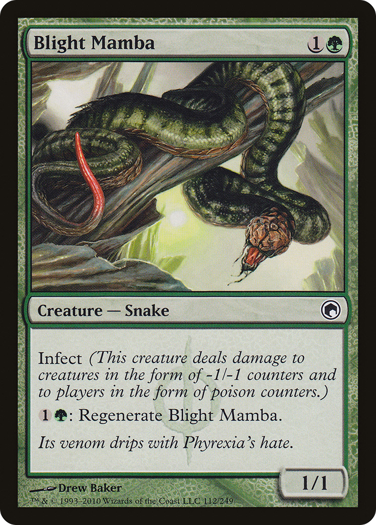 Blight Mamba (SOM-112) – Cicatrices de Mirrodin