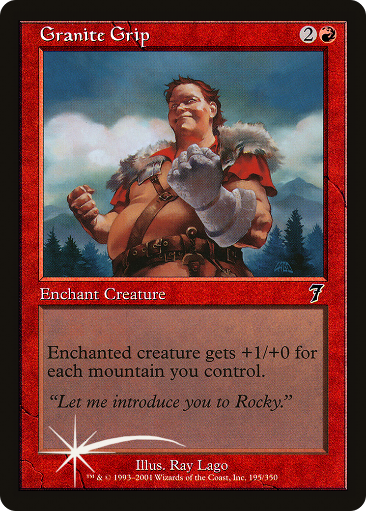 Granite Grip (7ED-195★) - Septième édition Foil