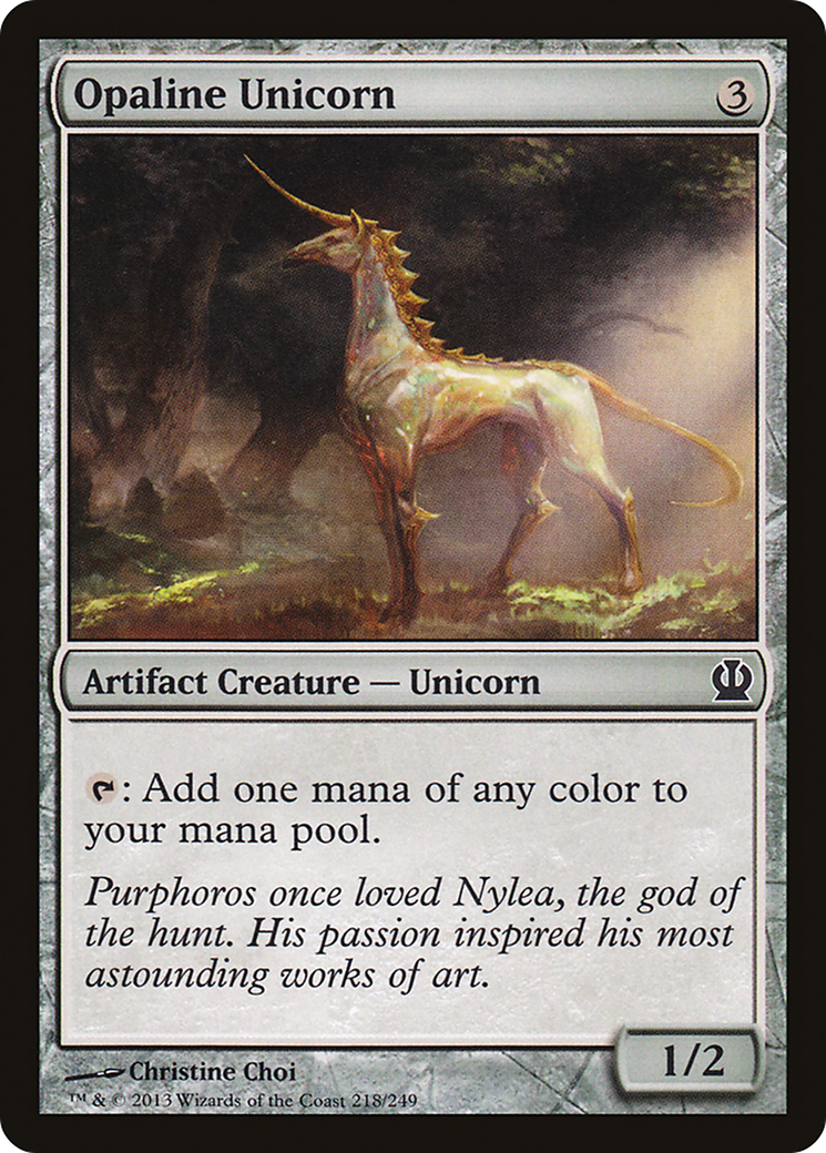 Licorne Opaline (THS-218) - Feuille Theros 