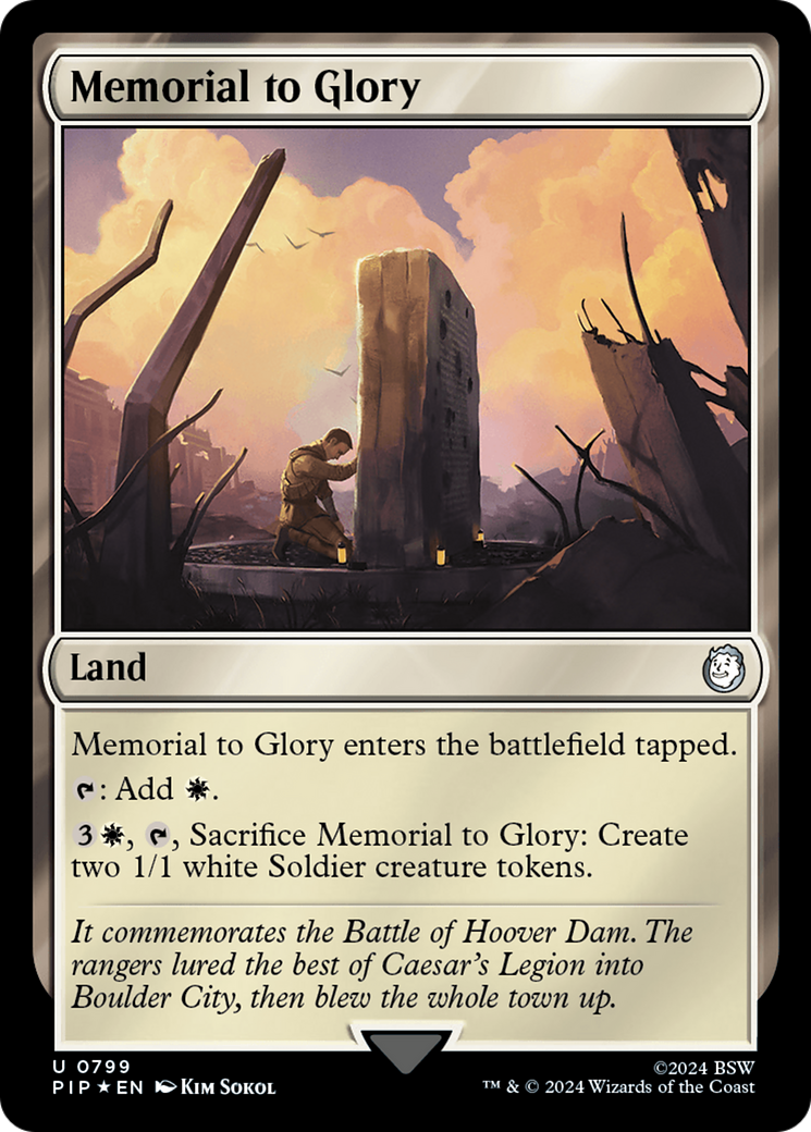 Memorial to Glory (Surge Foil) (PIP-799) - Fallout Foil
