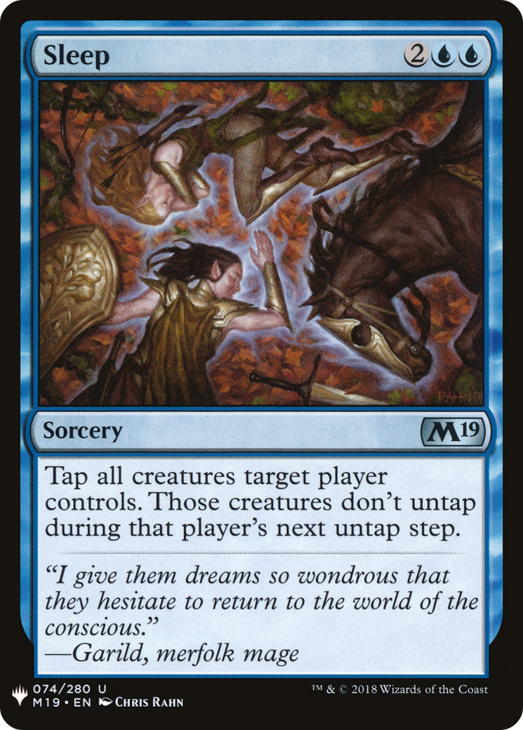 Sleep (M19) (LIST-M19-74) - The List