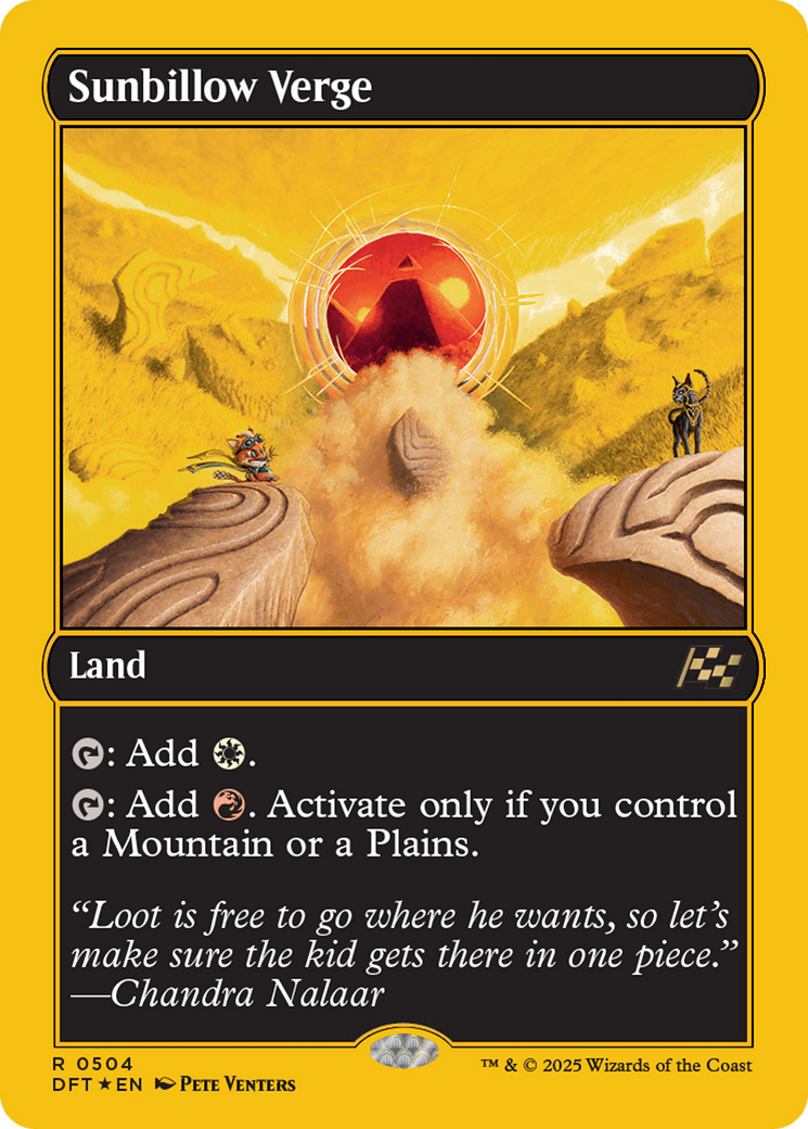 Sunbillow Verge (Première place) (DFT-504) - Aetherdrift Foil