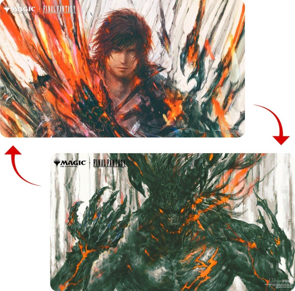 Ultra Pro - Playmat for Magic: The Gathering x Final Fantasy - Dual face Mat - Clive / Ifrit