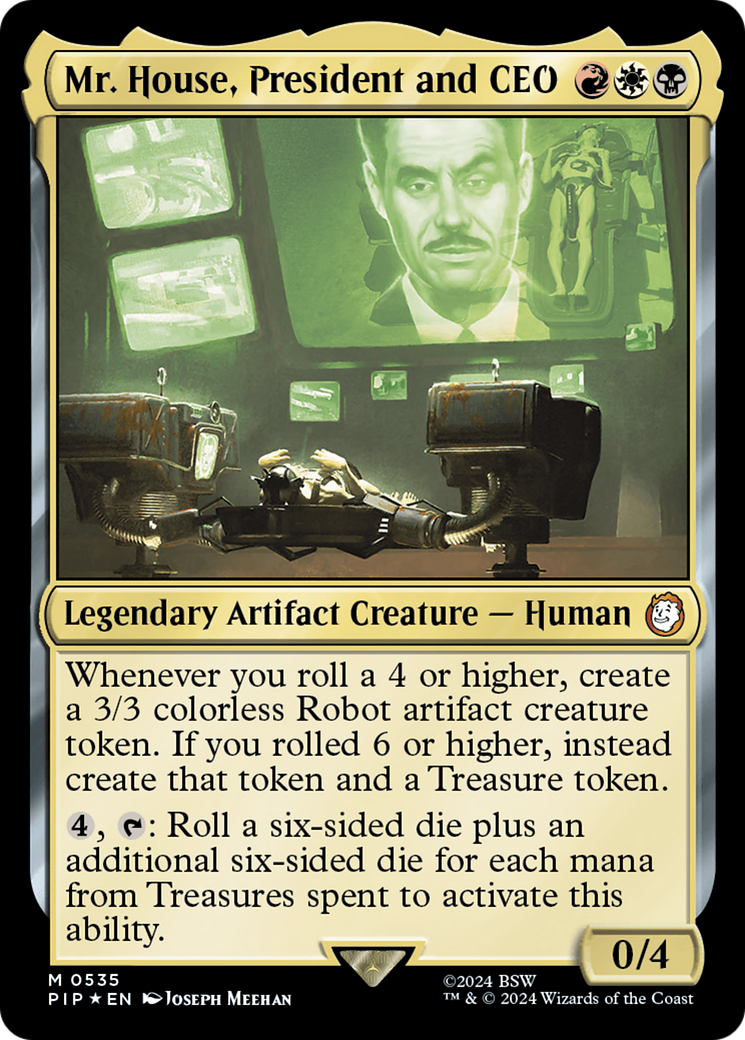 Mr. House, President and CEO (Surge Foil) (PIP-535) - Fallout Foil