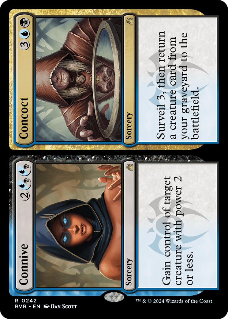 Connive // ​​Concoct (RVR-242) - Ravnica Remastered Foil