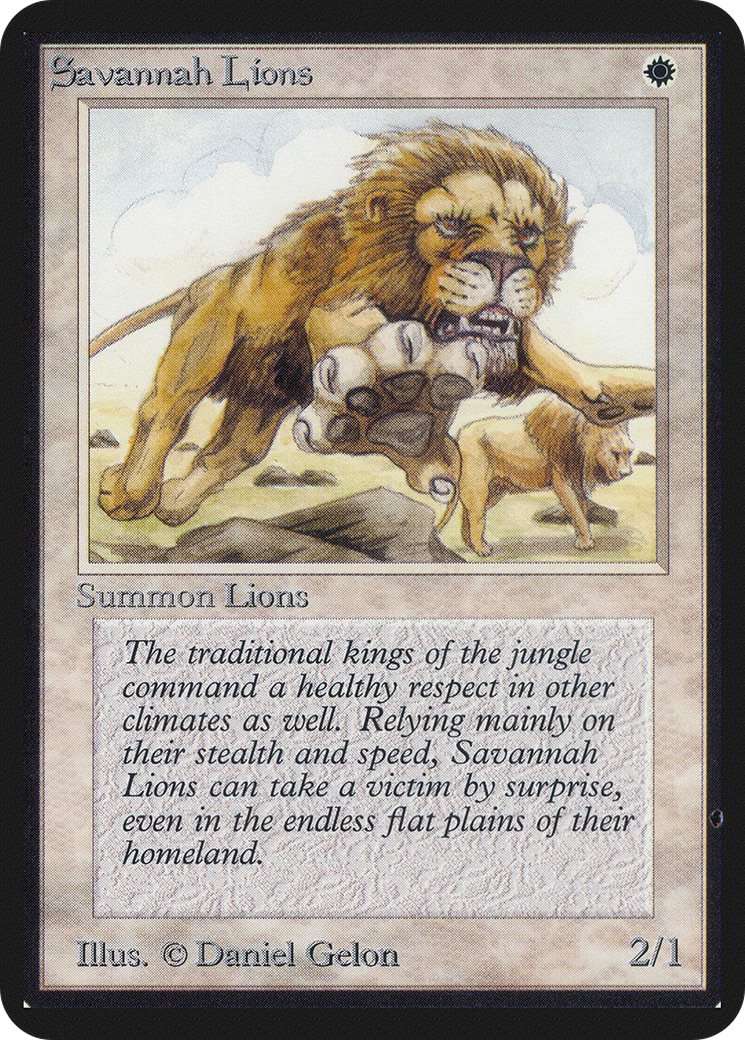 Lions de la savane (LEA-038) - Édition limitée Alpha