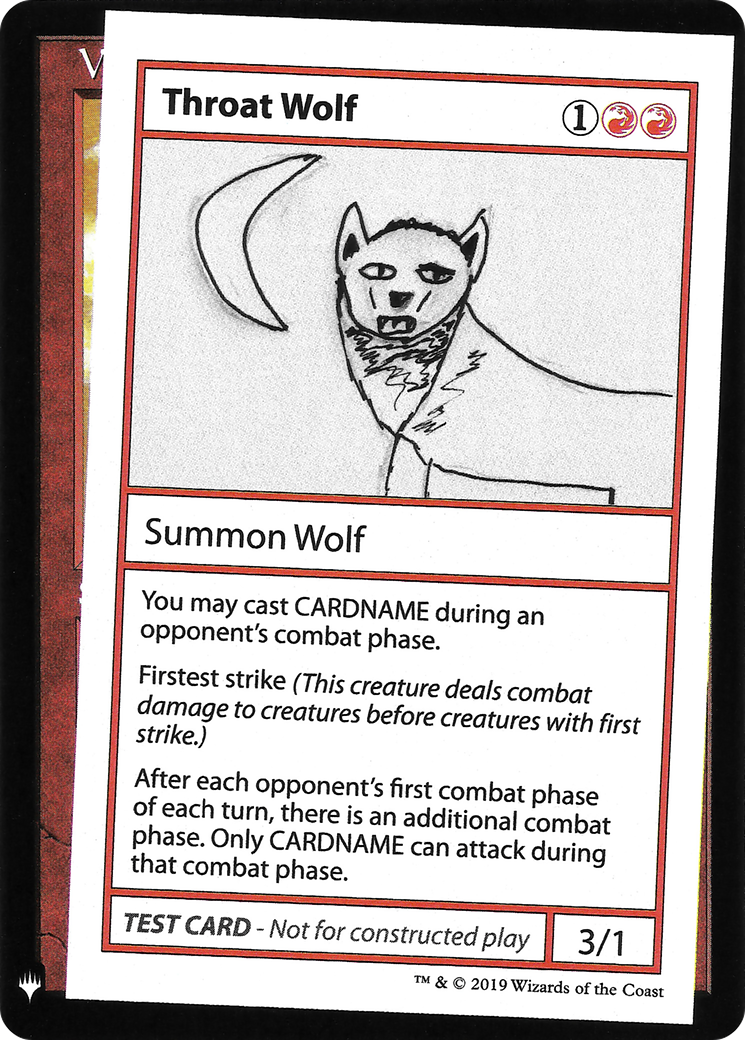 Throat Wolf (CMB1-) - Mystery Booster Playtest Cards 2019
