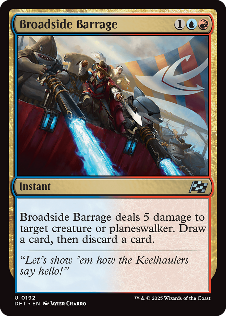 Barrage latéral (DFT-192) - Feuille d'Aetherdrift 