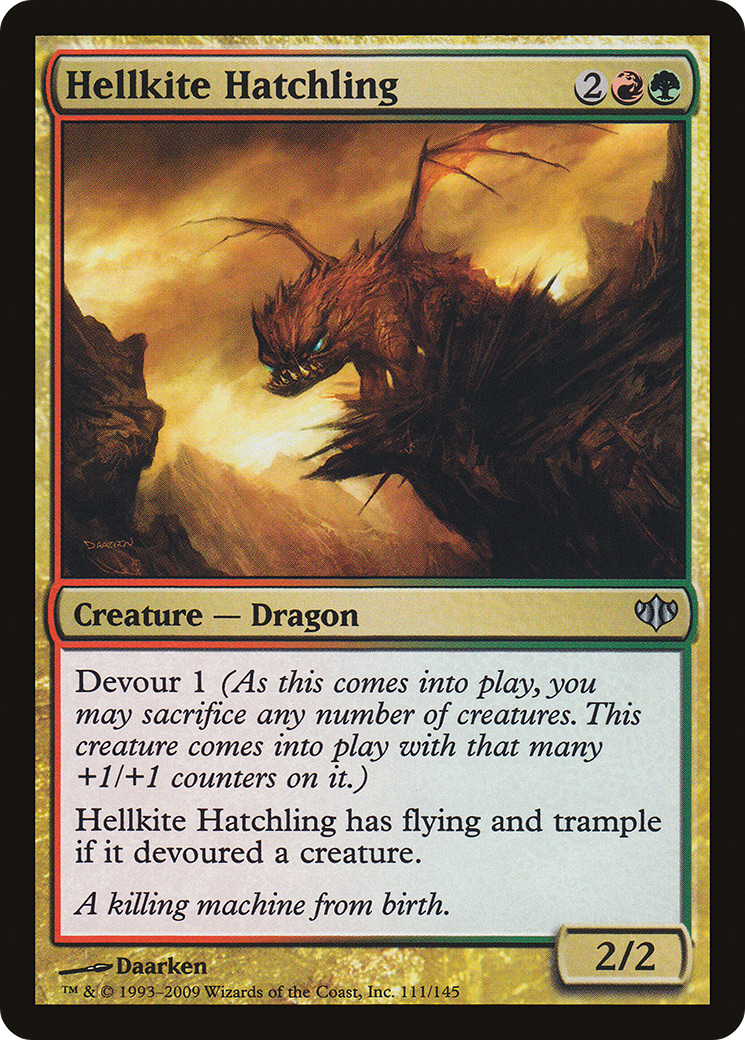 Nouveau-né Hellkite (CON-111) - Conflux Foil 