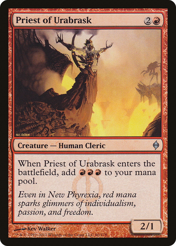 Prêtre d'Urabrask (NPH-090) - Nouvelle Phyrexia Foil 