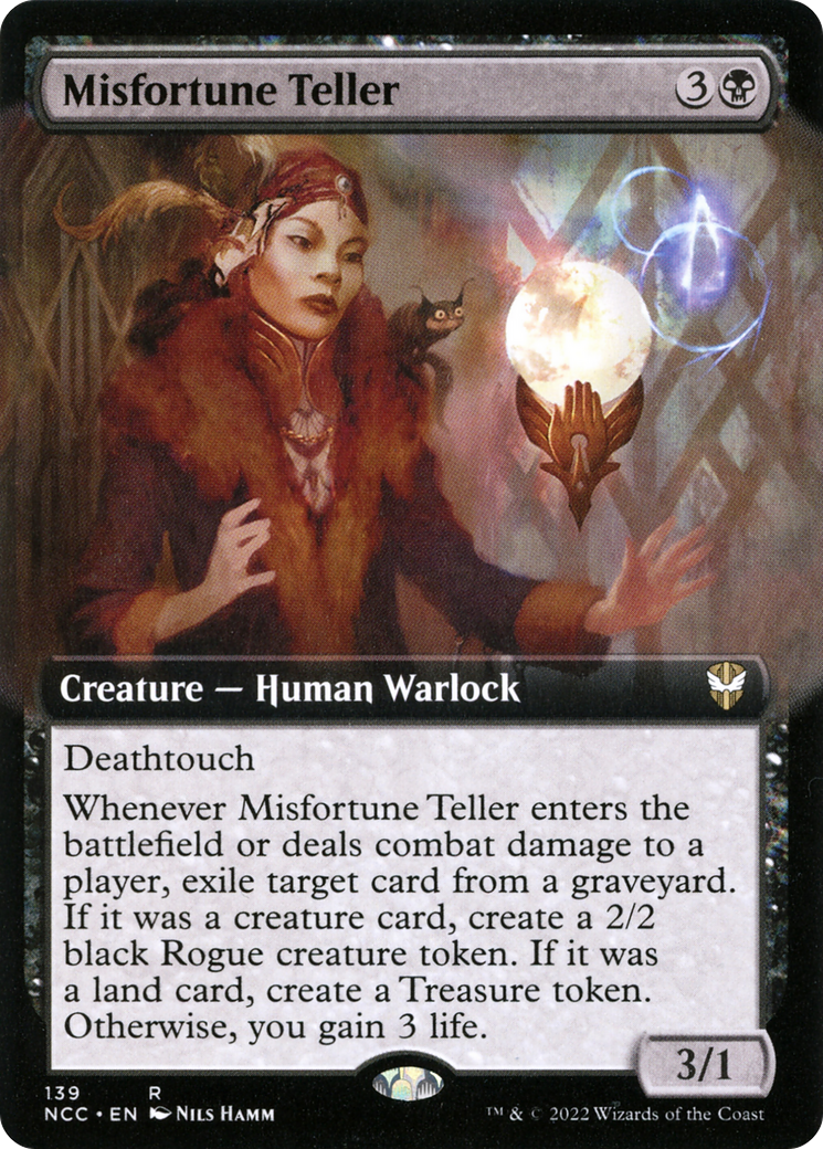 Misfortune Teller (Extended Art) (NCC-139) - New Capenna Commander: (Extended Art)