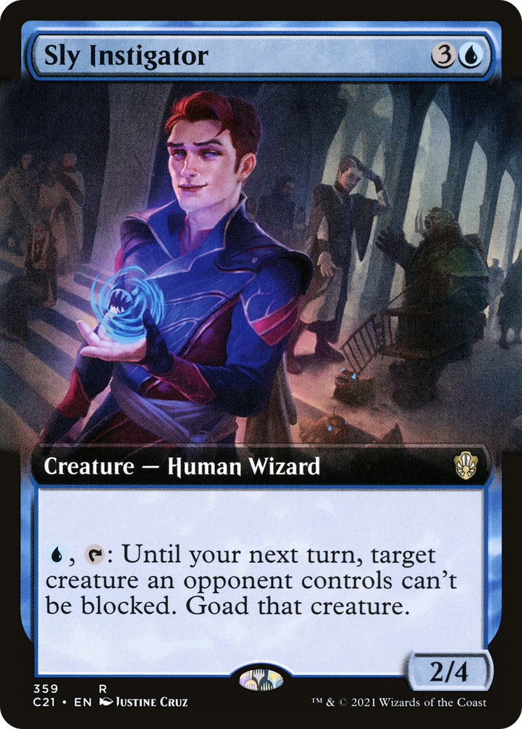 Sly Instigator (Extended Art) (C21-359) - Commander 2021: (Extended Art)