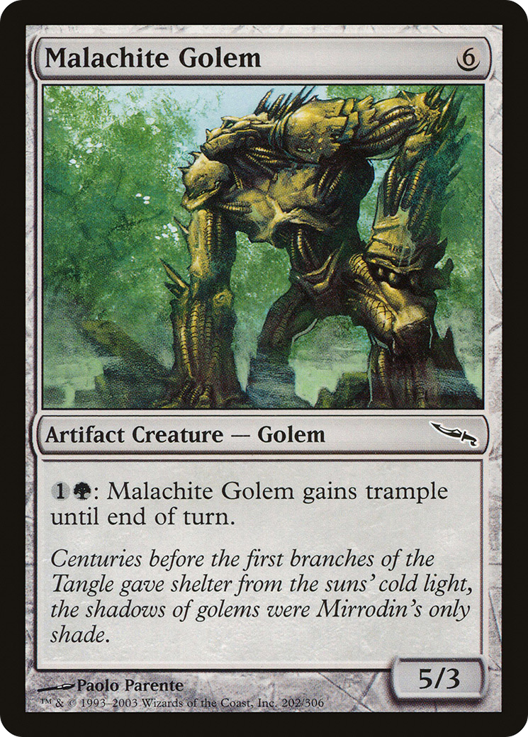 Golem de malachite (MRD-202) - Mirrodin Foil 