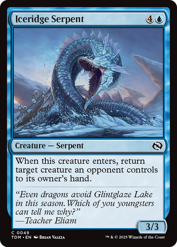 Serpent de la crête de glace (TDM-049) - Tarkir : Tempête de dragons 